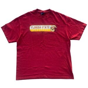 Vintage Champs Florida State Seminoles Football T-Shirt Sports Red Mens XL